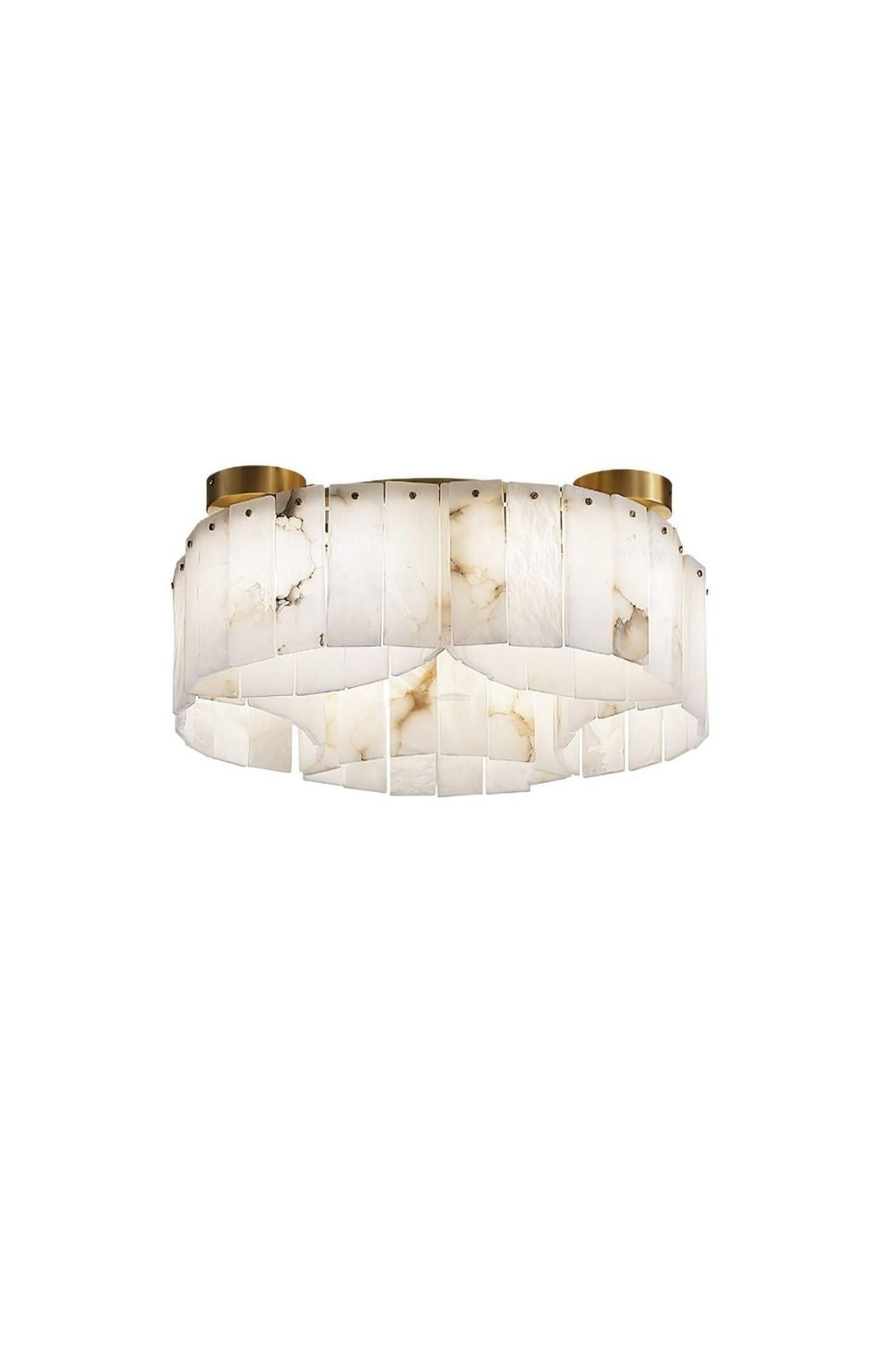 Alabaster Modern Brass Ceiling Lamp - view 20 | morylighting