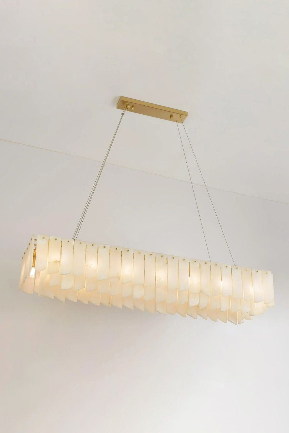 Alabaster Modern Cascade Tiered Chandelier - view 11 | morylighting
