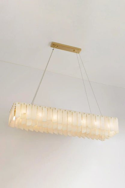 Alabaster Modern Cascade Tiered Chandelier - view 11 | morylighting