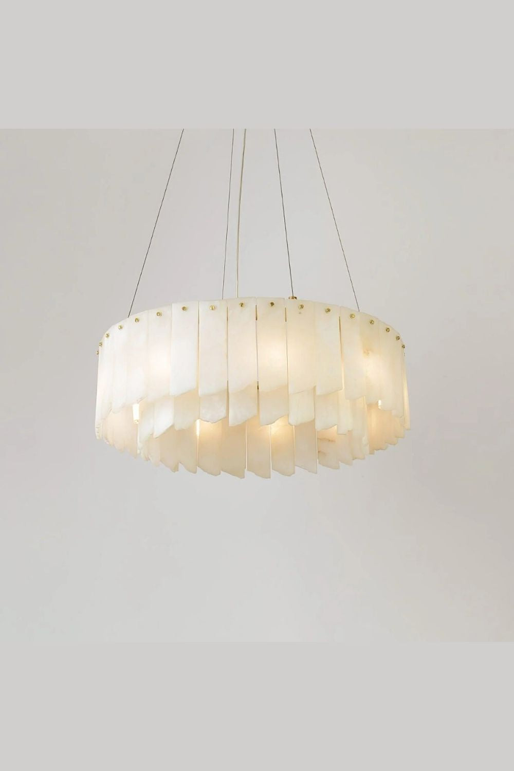 Alabaster Modern Cascade Tiered Chandelier - view 7 | morylighting