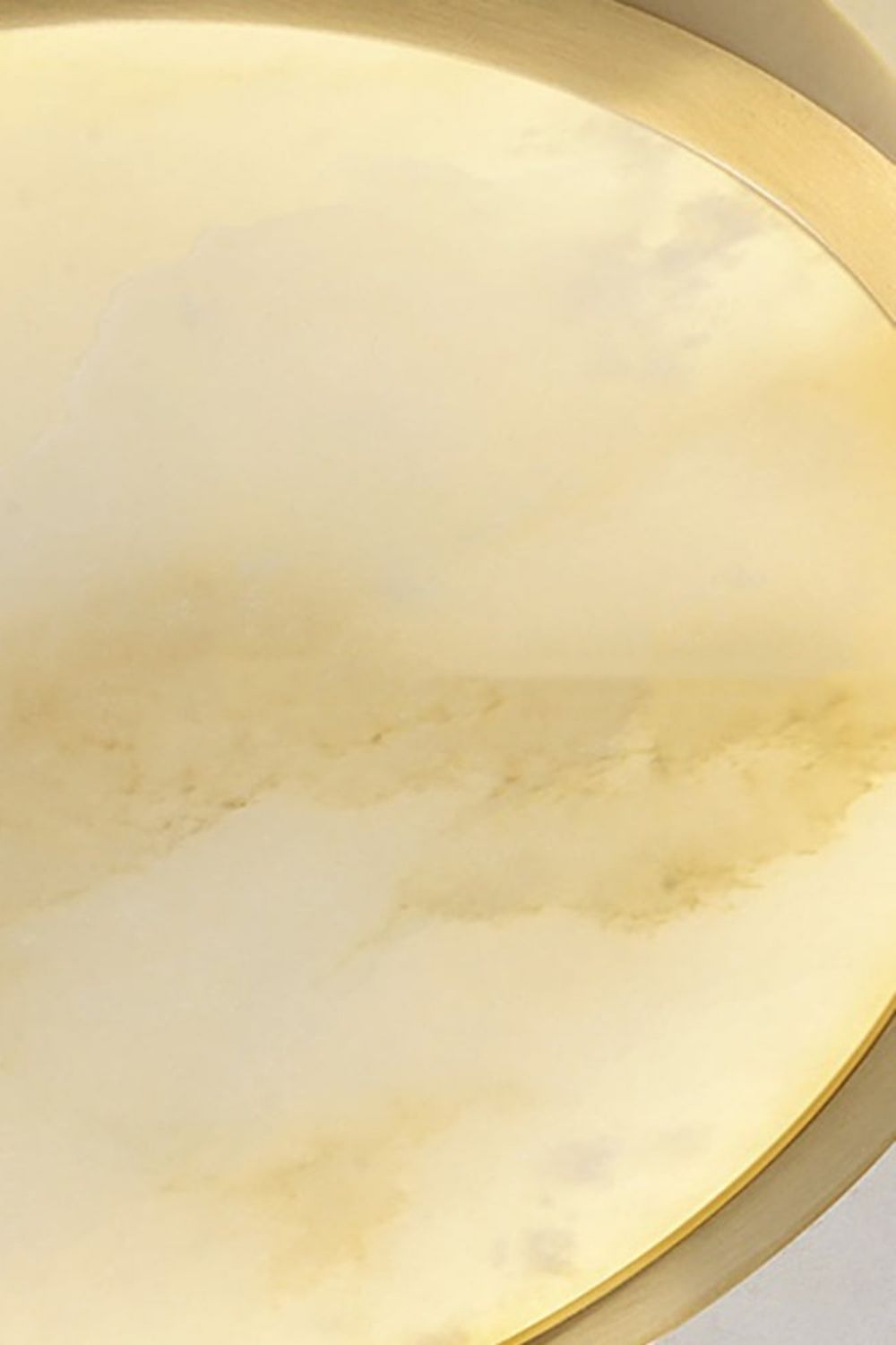 Alabaster Modern Disc Ceiling Light - view 10 | morylighting