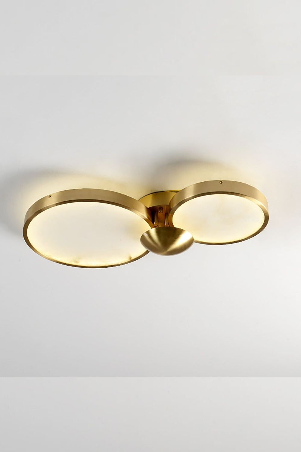 Alabaster Modern Disc Ceiling Light - view 6 | morylighting