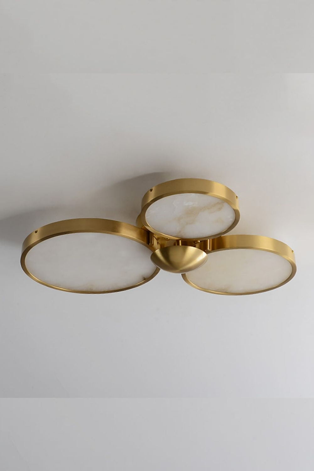 Alabaster Modern Disc Ceiling Light - view 9 | morylighting