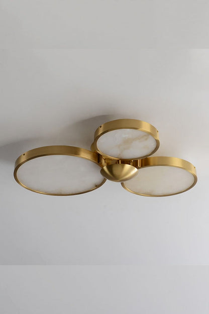 Alabaster Modern Disc Ceiling Light - view 9 | morylighting