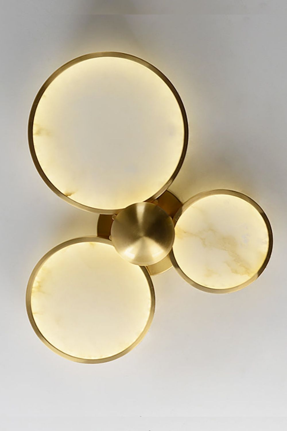 Alabaster Modern Disc Ceiling Light - view 5 | morylighting