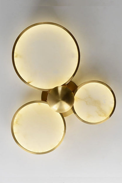 Alabaster Modern Disc Ceiling Light - view 5 | morylighting