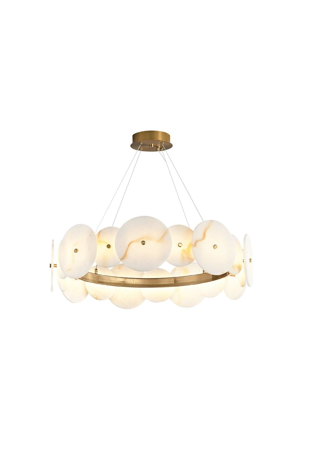 Alabaster Multiple Round Chandelier | morylighting