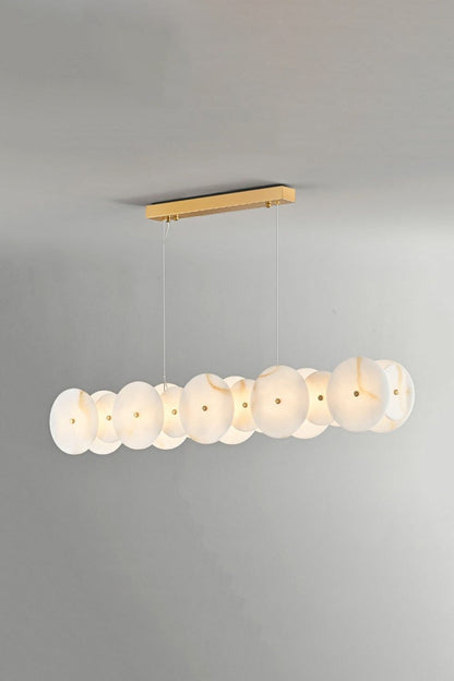 Alabaster Multiple Round Chandelier - view 10 | morylighting