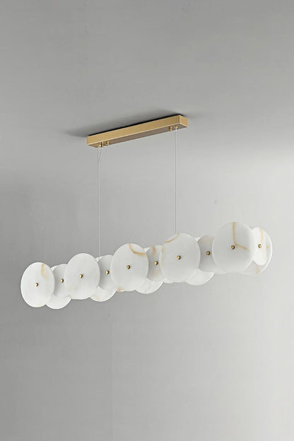 Alabaster Multiple Round Chandelier - view 13 | morylighting
