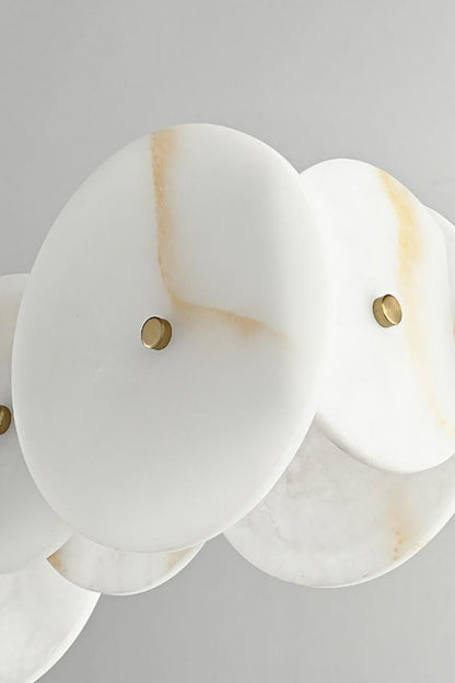 Alabaster Multiple Round Chandelier - view 15 | morylighting