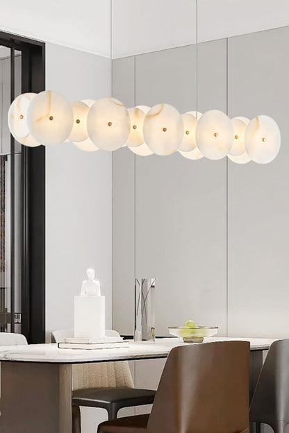 Alabaster Multiple Round Chandelier - view 7 | morylighting