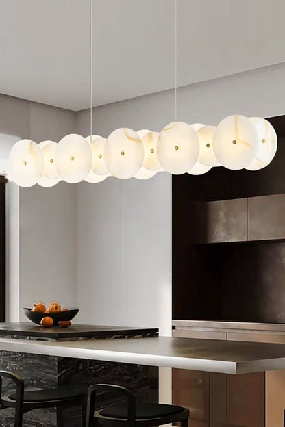 Alabaster Multiple Round Chandelier - view 8 | morylighting