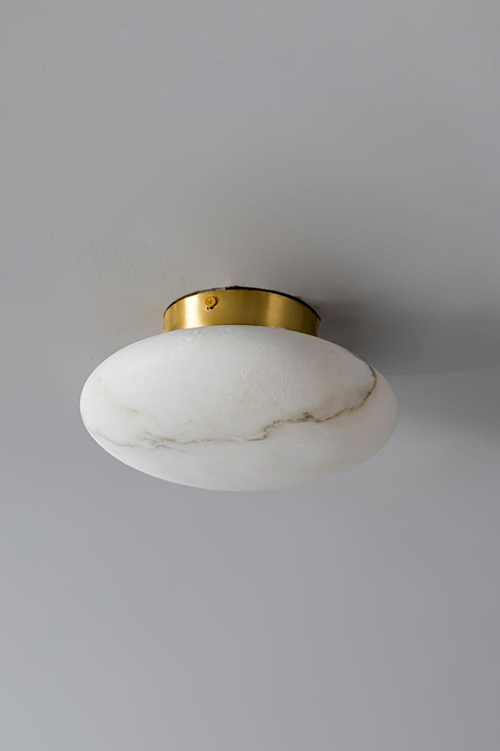 Alabaster Oval Ceiling Lamp - view 10 | morylighting