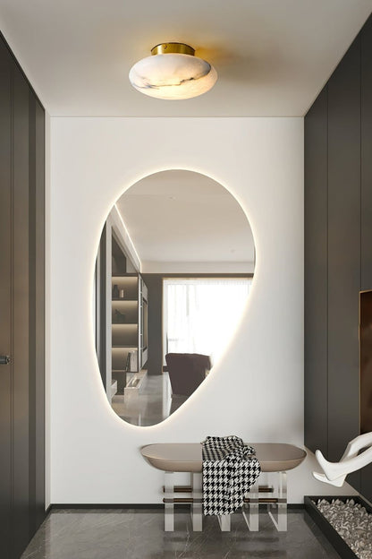 Alabaster Oval Ceiling Lamp - view 11 | morylighting