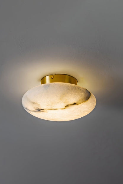 Alabaster Oval Ceiling Lamp - view 12 | morylighting