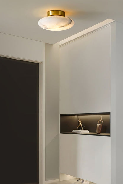Alabaster Oval Ceiling Lamp - view 14 | morylighting