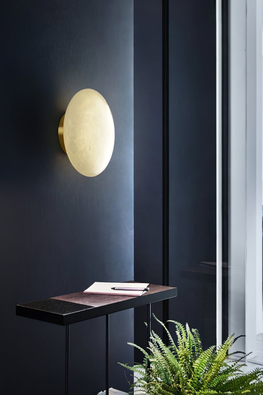 Alabaster Oval Ceiling Lamp - view 15 | morylighting