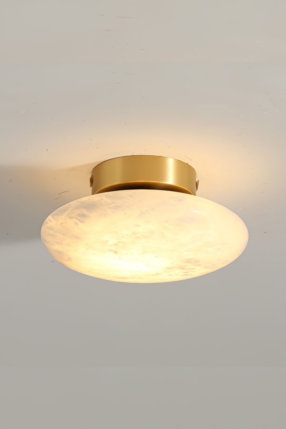 Alabaster Oval Ceiling Lamp - view 24 | morylighting
