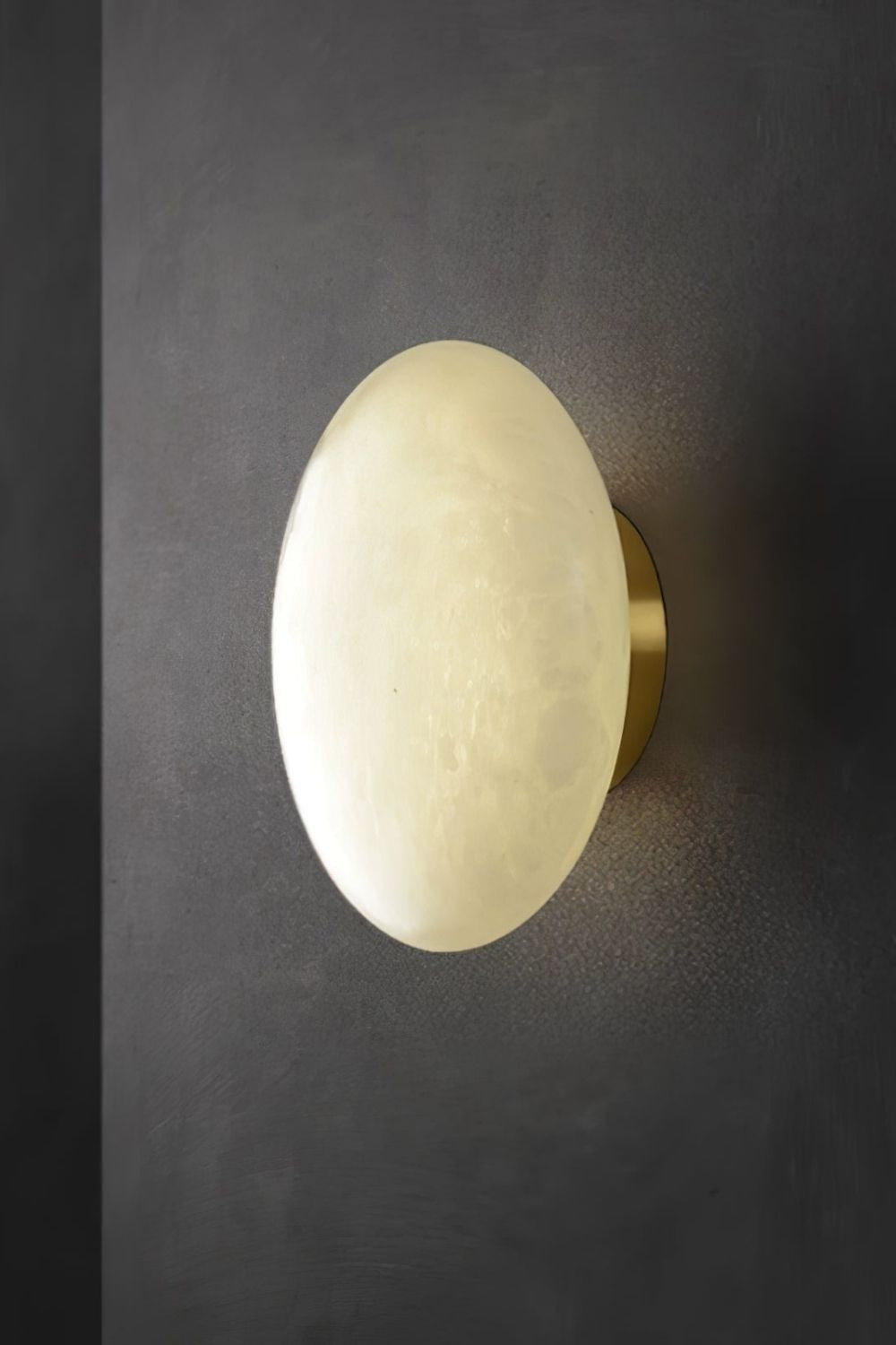 Alabaster Oval Ceiling Lamp - view 26 | morylighting