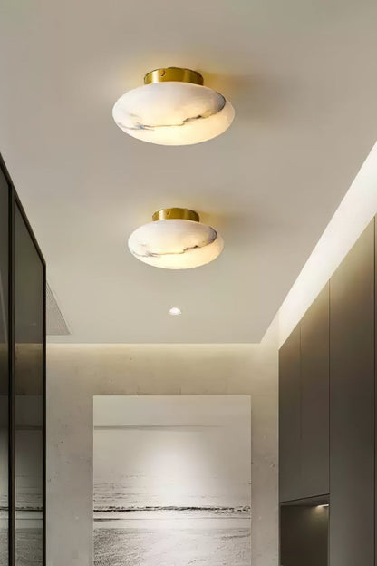 Alabaster Oval Ceiling Lamp - view 27 | morylighting