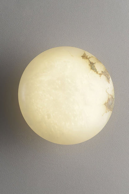 Alabaster Oval Ceiling Lamp - view 7 | morylighting