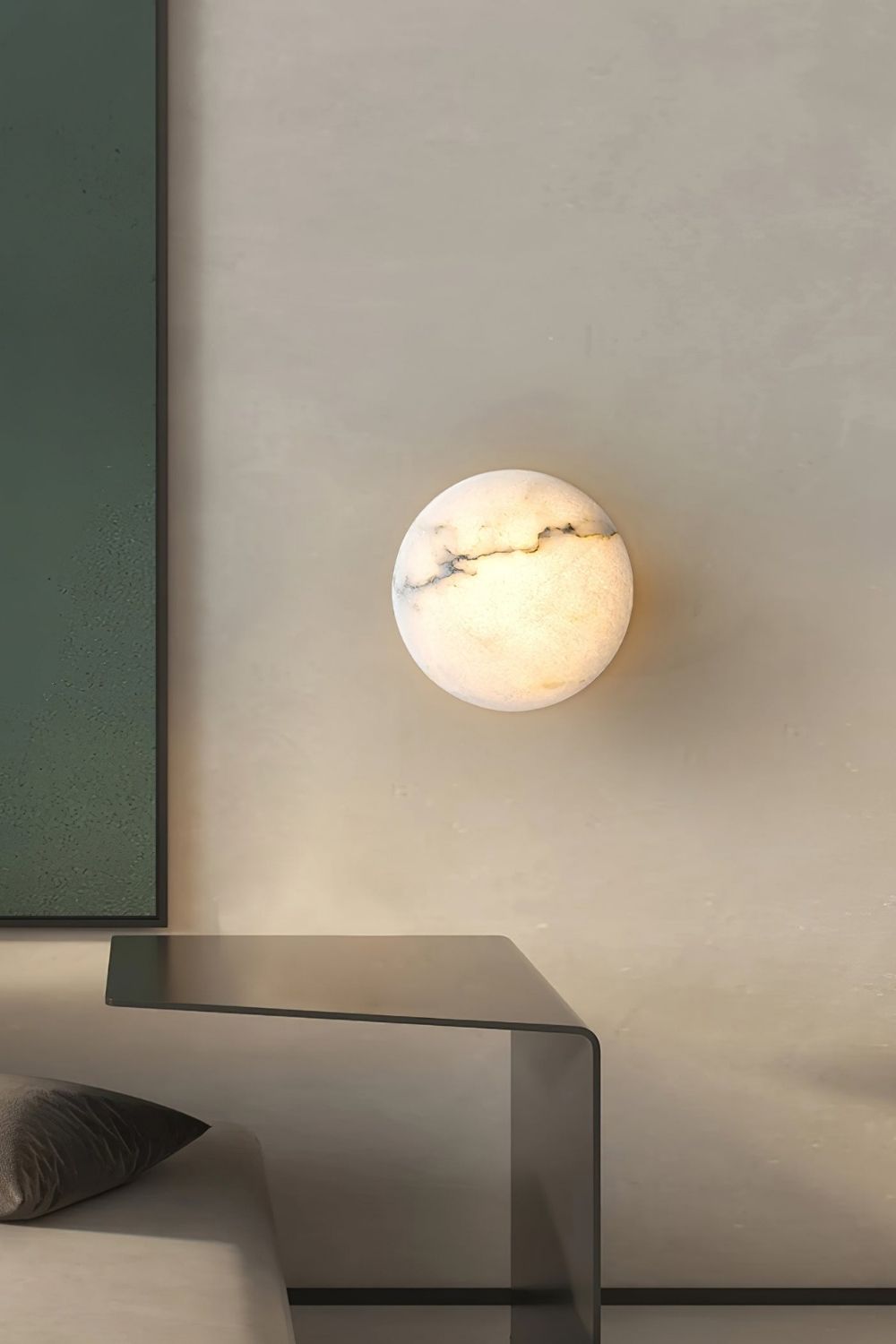 Alabaster Oval Ceiling Lamp - view 8 | morylighting