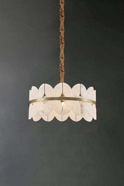 Alabaster Petal Tier Chandelier - view 22 | morylighting