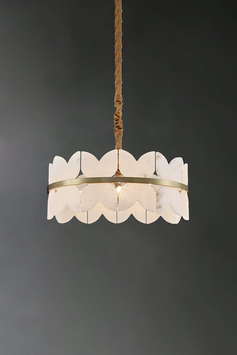Alabaster Petal Tier Chandelier - view 23 | morylighting