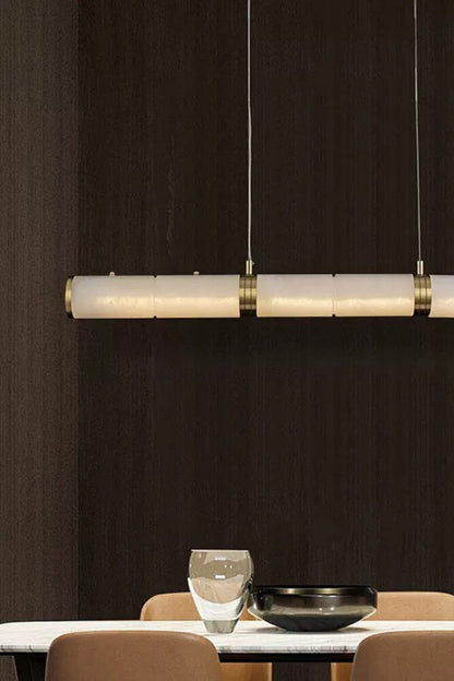 Alabaster Pillar Linear Chandelier - morylighting