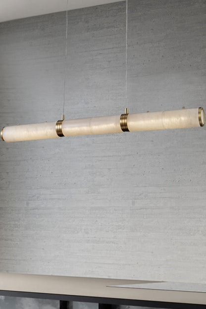 Alabaster Pillar Linear Chandelier - morylighting
