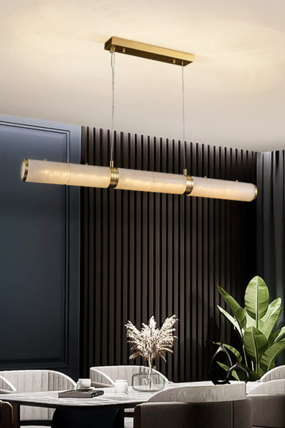 Alabaster Pillar Linear Chandelier - morylighting