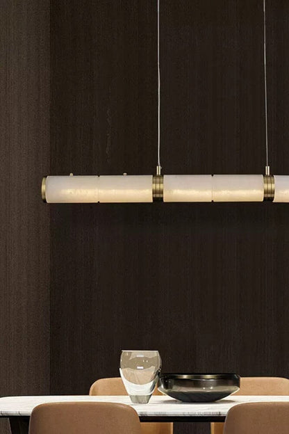 Alabaster Pillar Linear Chandelier - morylighting