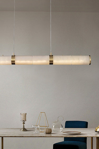Alabaster Pillar Linear Chandelier - morylighting
