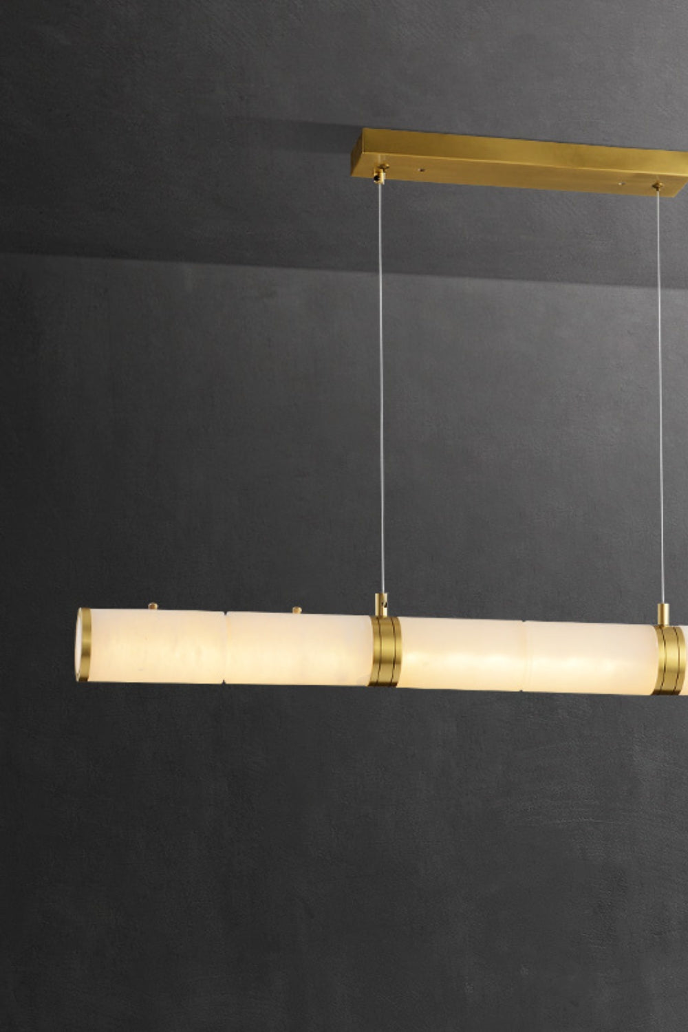 Alabaster Pillar Linear Chandelier - morylighting