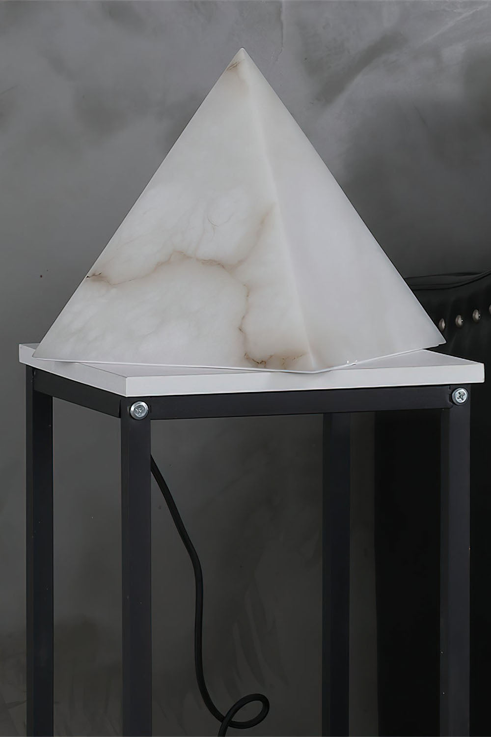 Alabaster Pyramid Table Lamp - view 7 | morylighting