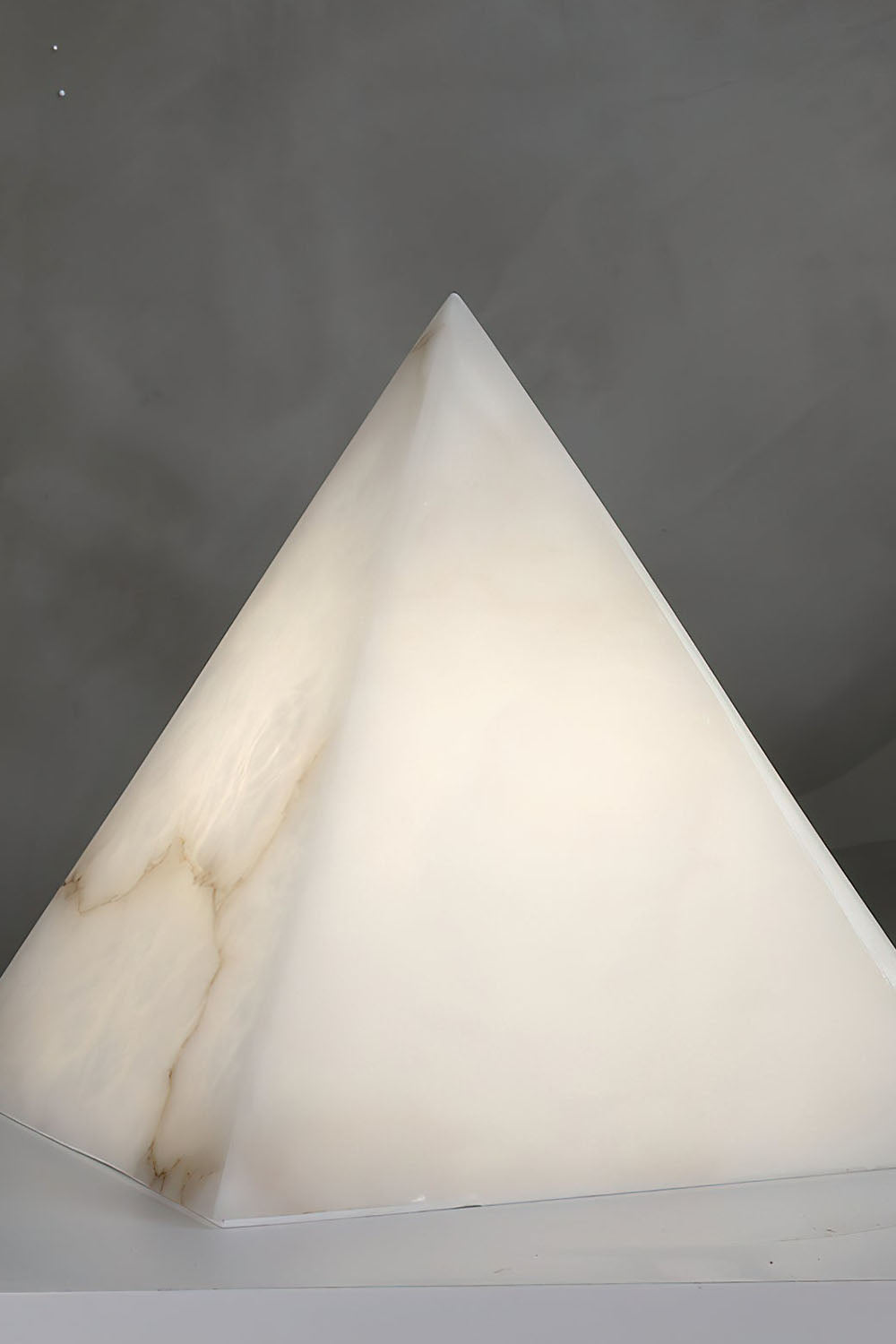 Alabaster Pyramid Table Lamp - view 15 | morylighting