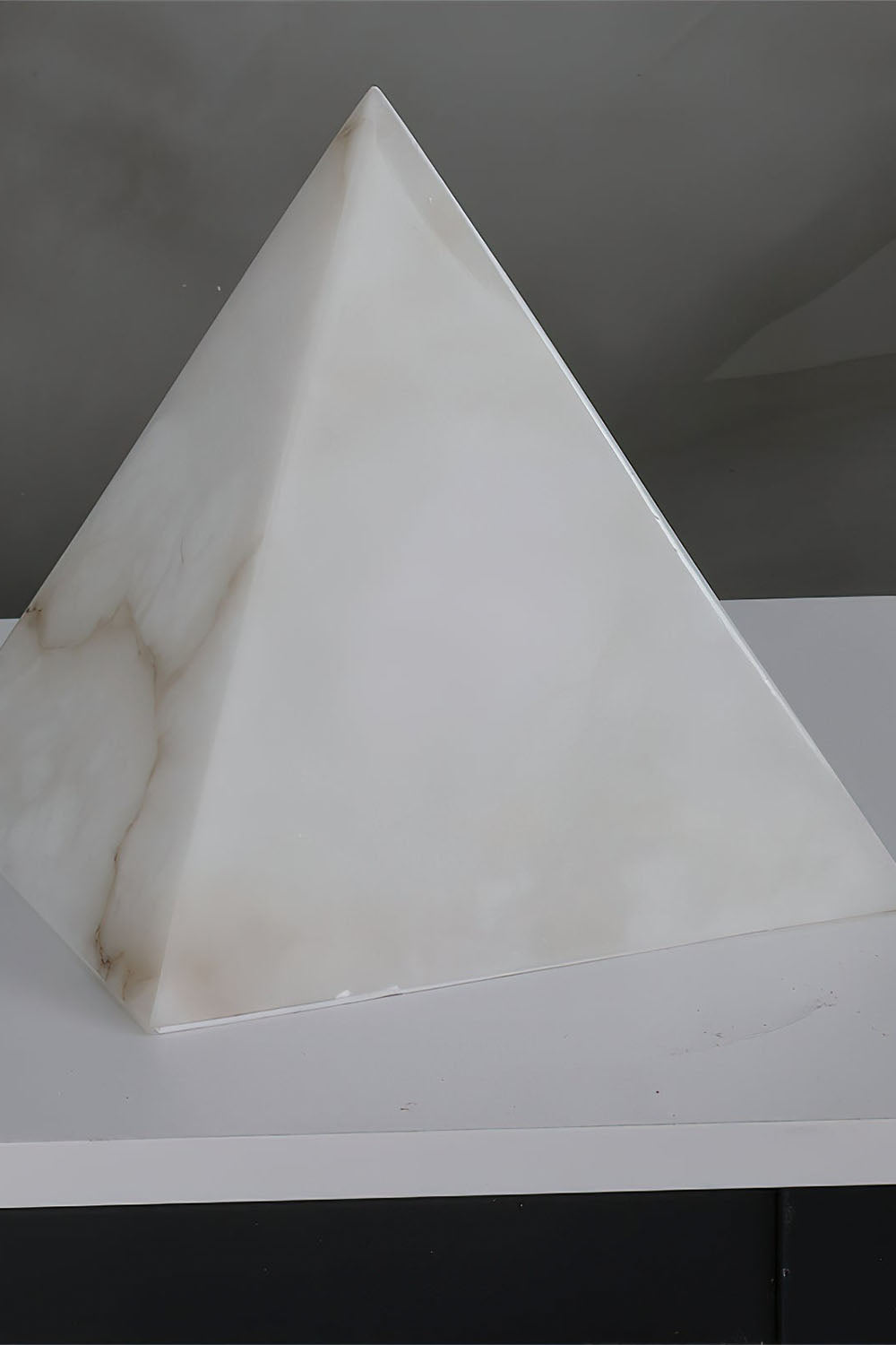 Alabaster Pyramid Table Lamp - view 18 | morylighting