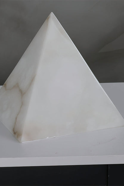 Alabaster Pyramid Table Lamp - view 18 | morylighting