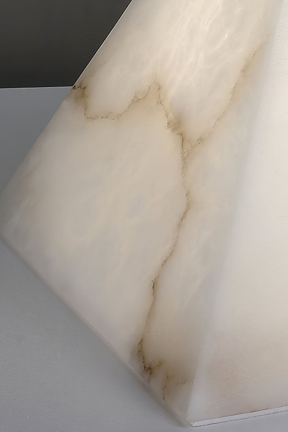 Alabaster Pyramid Table Lamp - view 16 | morylighting