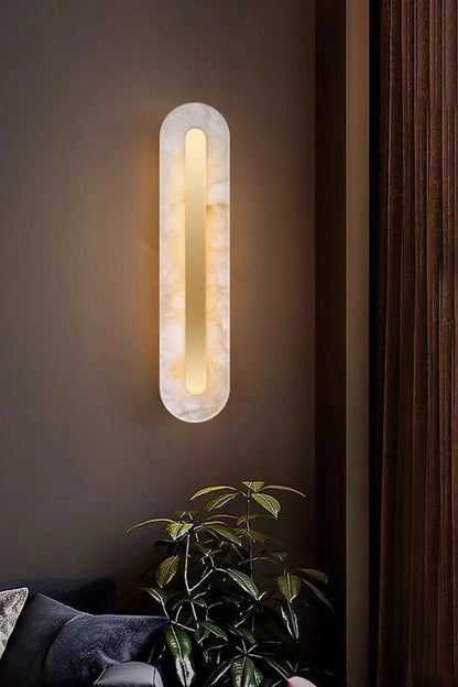 Alabaster Rounded Wall Lamp - view 15 | morylighting
