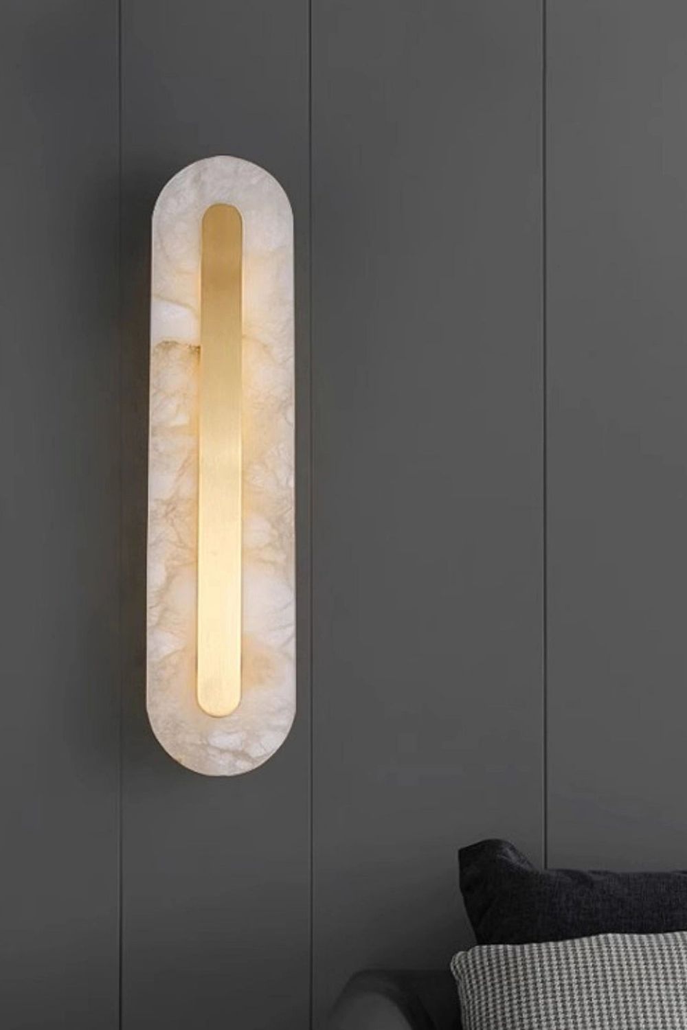 Alabaster Rounded Wall Lamp - view 17 | morylighting