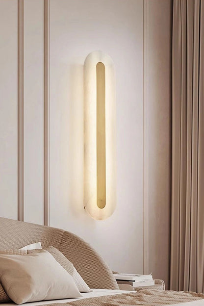 Alabaster Rounded Wall Lamp - view 18 | morylighting