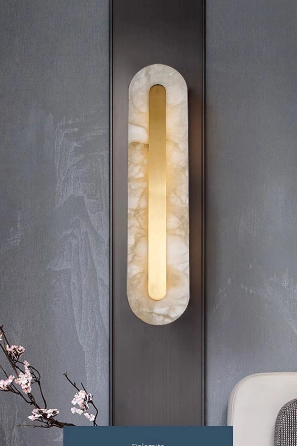 Alabaster Rounded Wall Lamp - view 21 | morylighting