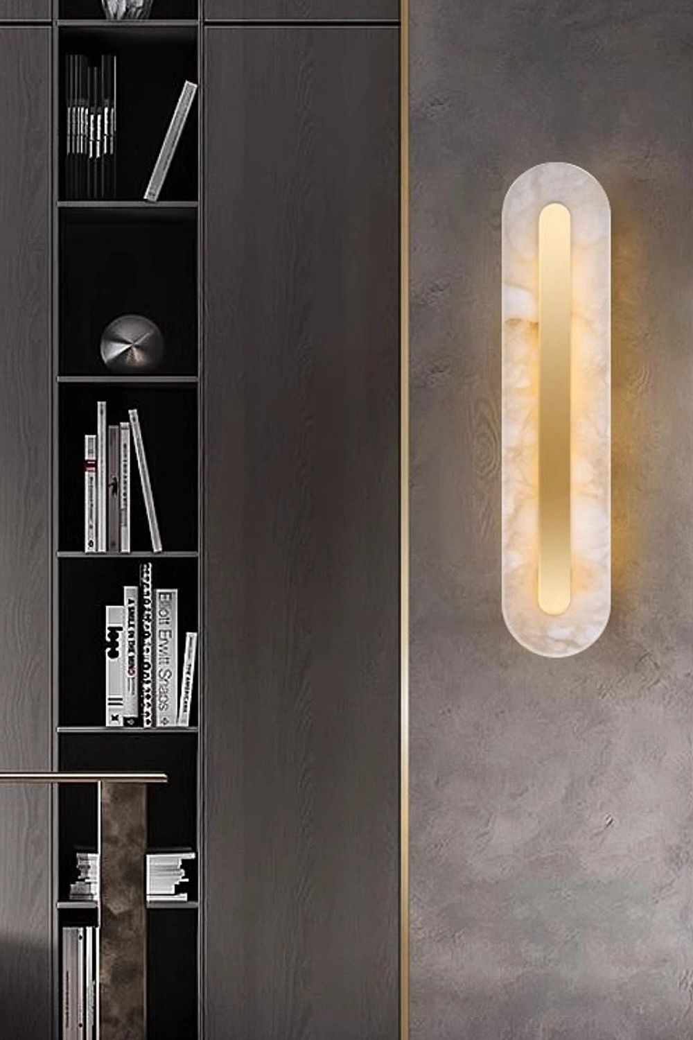 Alabaster Rounded Wall Lamp - view 7 | morylighting