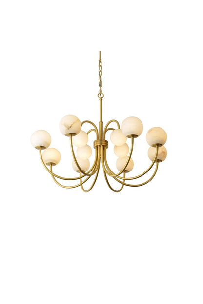 Alabaster Spherical Radial Chandelier | morylighting