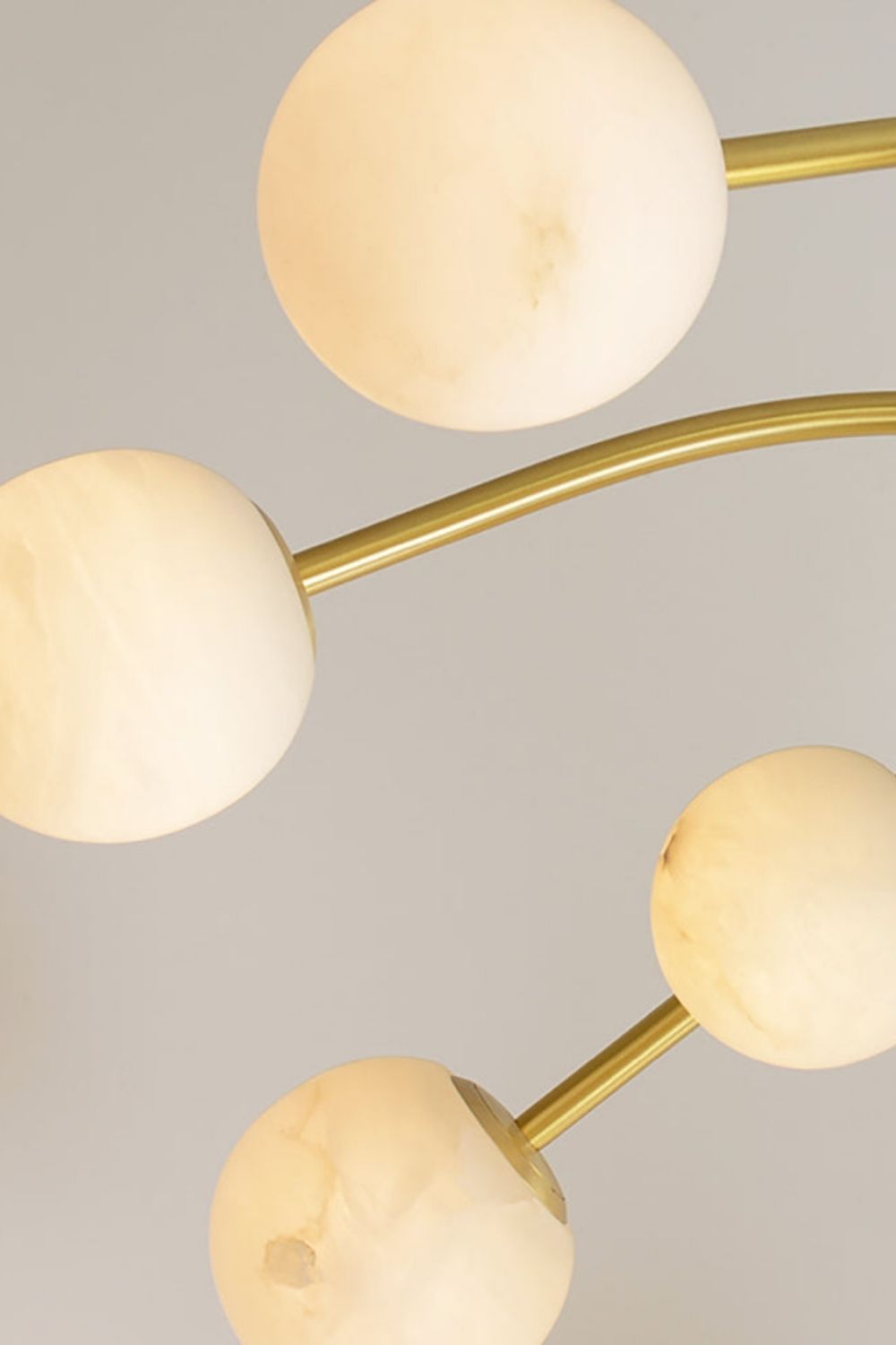 Alabaster Spherical Radial Chandelier - view 12 | morylighting