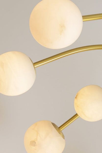 Alabaster Spherical Radial Chandelier - view 12 | morylighting