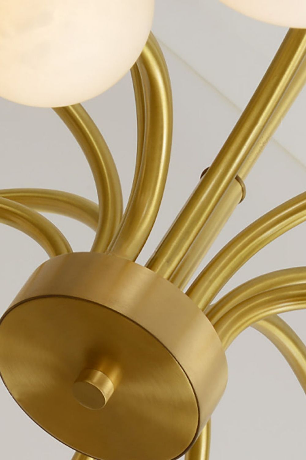 Alabaster Spherical Radial Chandelier - view 10 | morylighting