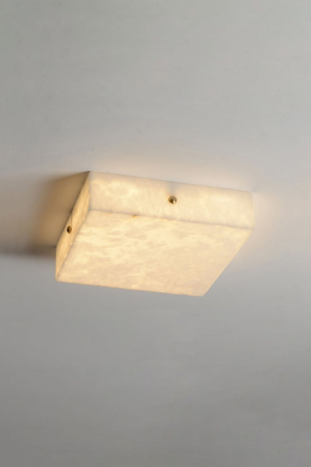 Alabaster Square Flushmount Ceiling Light - view 13 | morylighting