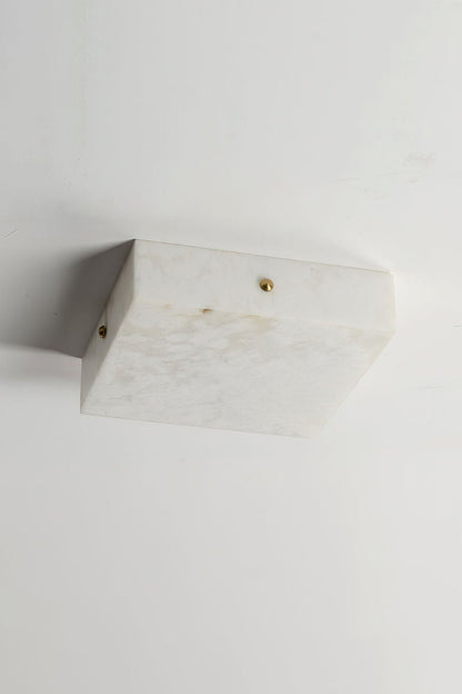 Alabaster Square Flushmount Ceiling Light - view 14 | morylighting